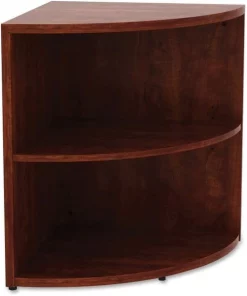Newestedition 29.5 x 23.6 x 23.6 in. Corner Bookcase - Cherry