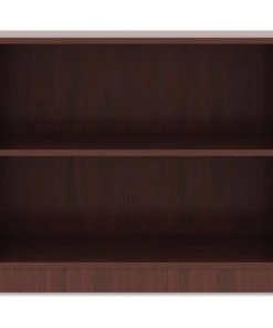 Perfectly Packed 2 Shelf Laminate Bookcase - Mahogany