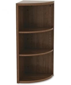 Newestedition Corner Bookcase; Walnut