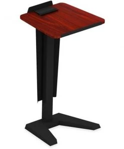 Lorell LLR59652 U-shaped Base Impromptu Lectern; Mahogany