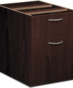 The HON HONLMBFN Foundation Laminate Desking; Mahogany - 15.5 x 20.5 x 20.63 in.