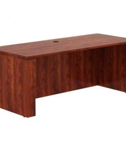 Lorell LLR69573 72 x 29 x 49 in. Essentials Sit to Stand Desk Shell; Cherry