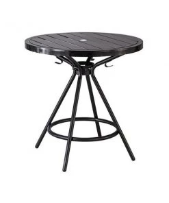 Betterbeds 29.5 x 30 in. CoGo Steel Round Tables; Black