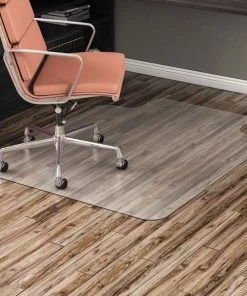 Alera Technologies Inc Alera ALEMAT4660HFR 46 x 60 in. Non-Studded Chair Mat for Hard Floor with Lip; Clear