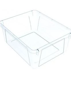 Storex 62532U05C Letter Size 10 x 13 x 5 in. Deep Storage Tray; Unbreakable Clear - Pack of 5