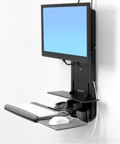 Ergotron 61-080-085 Patient Room Styleview Sit-Stand Vertical Lift; Black