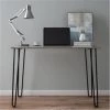 Trademark Global Inc Trademark 80-FT-7 Desk with Hairpin Legs; Driftwood Gray