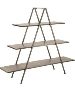 Tripar International Inc Tripar International 19612 3 Tier A-Frame Display Shelf; Bronze - Metal Orientation