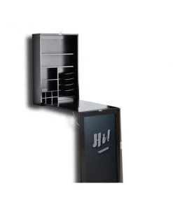 Utopia Alley Fold Down Desk Table Wall Cabinet With Chalkboard Brown