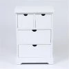 Winsome House LuxenHome White Bead Board Wood Accent Chest
