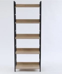 Luxen Home Wood and Metal 63in. H 5-Tier Etagere