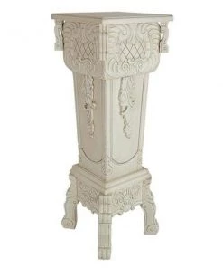 Wayborn 5725W White Victorian Style Pedestal Desk; 38 x 14 x 14 in.