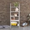 Betterbeds 5-Shelf Ladder Bookcase; White