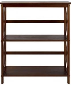 Casual Home 324-31 Montego 3-Shelf Folding Bookcase; White