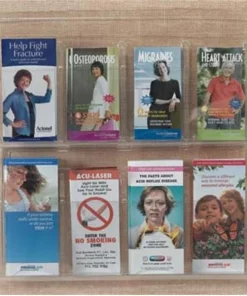 Aarco Products Inc AARCO Products LRC121 Clear-Vu Pamphlet Display 4 Pamphlet Pockets