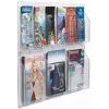 Aarco Products Inc AARCO Products LRC106 Clear-Vu Combination Pamphlet-Magazine Display 9 Pockets 6-3