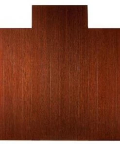 Anji Mountain Bamboo Chairmat & Rug AMB24025W in. x 57 ft. 4 ft. Wide Slat DARK CHERRY Bamboo Roll-Up Chair Mat - 8mm thick…with tongue…natural latex backing