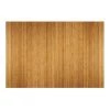 Anji Mountain Bamboo Chairmat & Rug AMB24014W in. x 72 ft. 4 ft. Wide Slat NATURAL Bamboo Roll-Up Chair Mat - 8mm thick…no tongue…natural latex backing