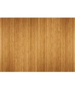 Anji Mountain Bamboo Chairmat & Rug AMB24014W in. x 72 ft. 4 ft. Wide Slat NATURAL Bamboo Roll-Up Chair Mat - 8mm thick…no tongue…natural latex backing