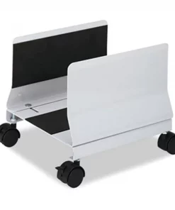 Innovera Inc Innovera 54000 Metal Mobile CPU Stand; 10.25w x 10.63d x 9.75h; Light Gray