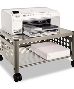 Workstationpro Underdesk Machine Stand; One-Shelf; 21-1/2w x 17-7/8d x 11-1/2h; Matte Gray