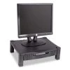 Kantek Inc Kantek MS420 Height-Adjustable Stand w/1 Drawer- 17w x 13 1/4d x 3 to 6 1/2h- Black
