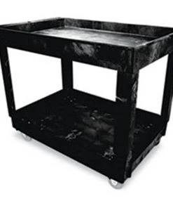 Rcp 9T6700BLA Service/Utility Cart 2-Shelf 24w x 40d x 31-1/4h Black
