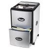 Stx 61352U01C Mobile Filing Cabinet With Metal Siding 19w x 15d x 23h Black/Silver