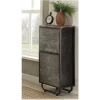 Comfortcorrect Locker Collection 2 Door Bookcase; Black & Grey