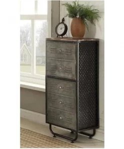 4D Concepts 140209 Locker Collection 2 Door Bookcase; Black & Grey