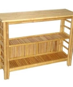 Bamboo Fifty Four 5842 Shelf; fancy console table 13 in. in between shelves