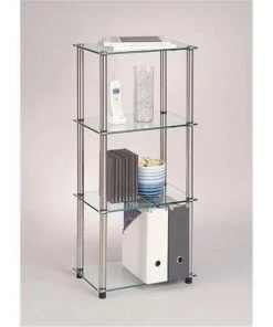 Convenience Concepts Inc Convenience Concepts 157001 Classic Glass-4 Tier Tower