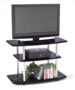 Convenience Concepts 131020 32 in. 3-Tier TV Stand in Wood Grain
