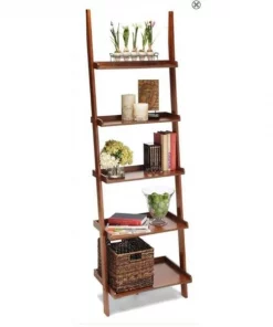 Convenience Concepts 8043391 American Heritage Ladder Bookshelf- Cherry