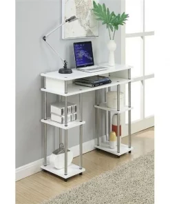 Convenience Concepts 131436W No Tools Student Desk - White