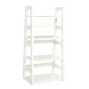 Designs2Go Classic Glass Trestle Bookcase; White - 21.75 x 44.25 x 14 in.