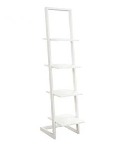 Designs2Go 131499W 4 Tier Ladder Bookshelf; White - 13.39 x 13 x 66.14 in.