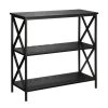 Tucson 161833BL 3 Tier Bookcase; 31.5 x 11.87 x 29.25 in.