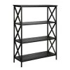 Tucson 161844BL 4 Tier Bookcase; 31.5 x 11.87 x 42 in.