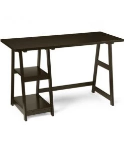 Highboy Trestle Desk - Espresso