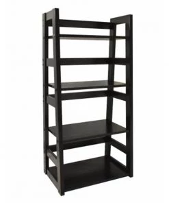 Convenience Concepts 131410 Trestle Bookcase - Black