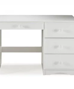Camaflexi 41123 Essentials Writing Desk with Four Drawers; White