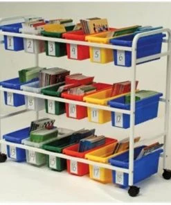 Copernicus Educational Product - BB005-18 - Cart Leveled Reading Book Browser - 18 Tubs