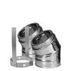 Chimney M & G Duravent 6DT-E30K 6 Inch Dura-Vent Duratech Galvalume 30 Deg Elbow Kit Includes 2 Adj Ss Elbows 1 Elbow Strap