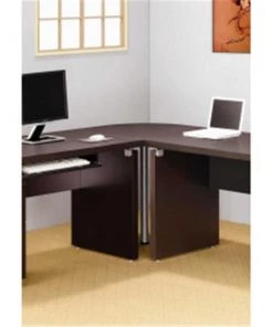 Coaster 800893 Corner Table in Cappuccino Finish