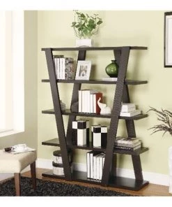 Coaster 800318 Modern Bookshelf with Inverted Supports and Open Shelves