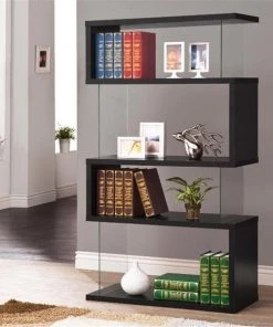Coaster Co of America 800340 H-STORAGE-BOOKCASE BLACK