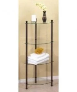 Creative Bath Products Creative Bath 20103-ORB 4 Shelf Corner Tower - Oil Rubbed Bronze