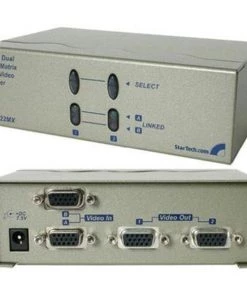 Startech 2 Port Dual Input VGA Splitter ST222MX