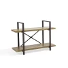 Danya B. GH092 Two Level Rustic Shelving Unit - Brown